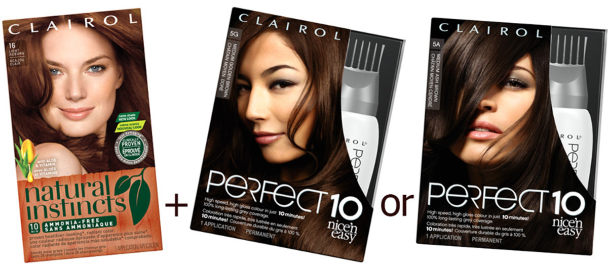 How to go from blonde hair to brunette with Clairol