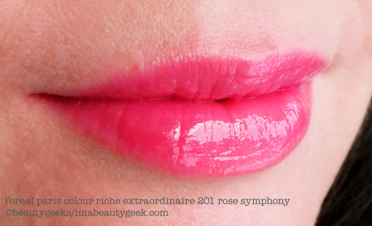 L'Oreal Colour Riche Extraordinaire 201 Rose Symphony swatch