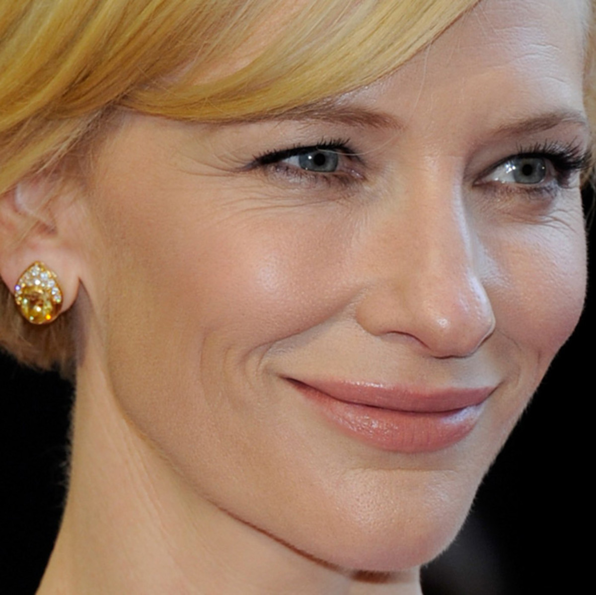 Cate Blanchett on the red carpet at the 2011 Academy Awards, no re-touching
