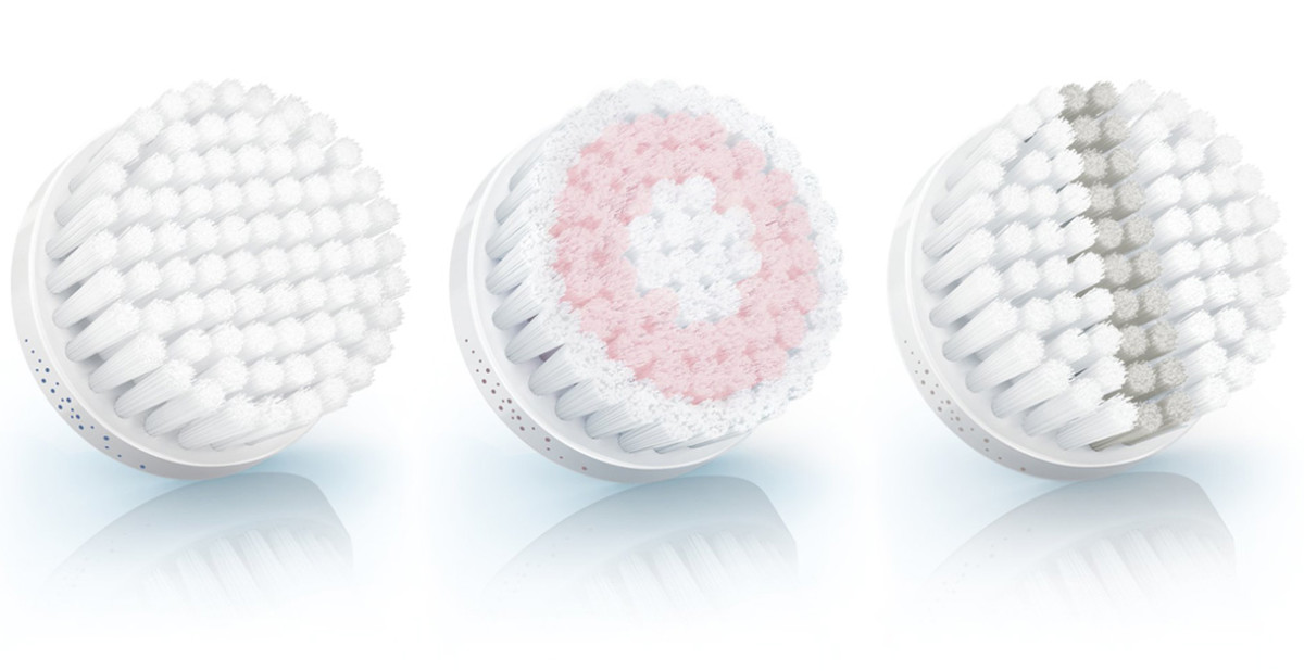 Philips Pure Radiance Sonic Facial Cleansing System brushes_normal_sensitive_exfoliating