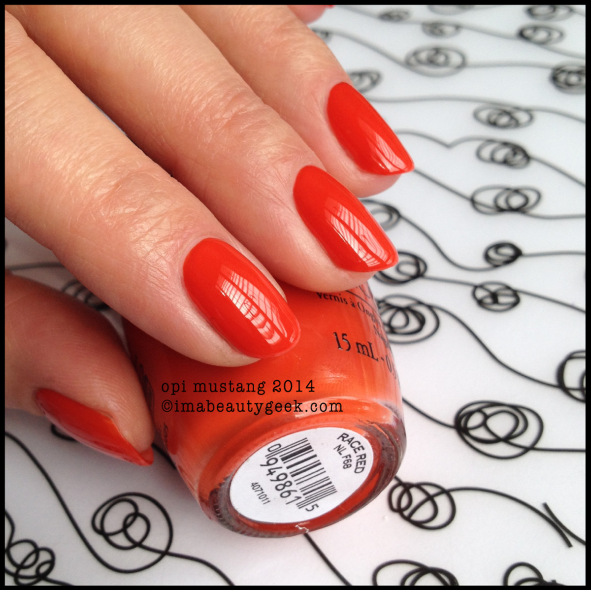 OPI Race Red Mustang 2014