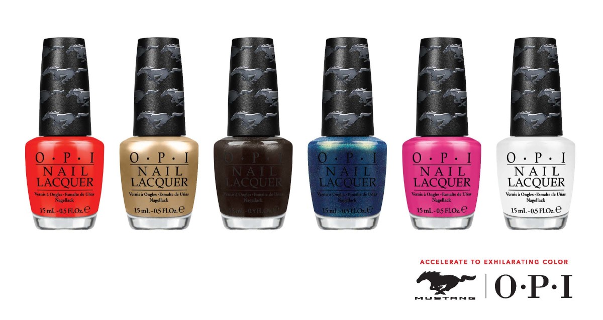 opi ford mustang collection swatches