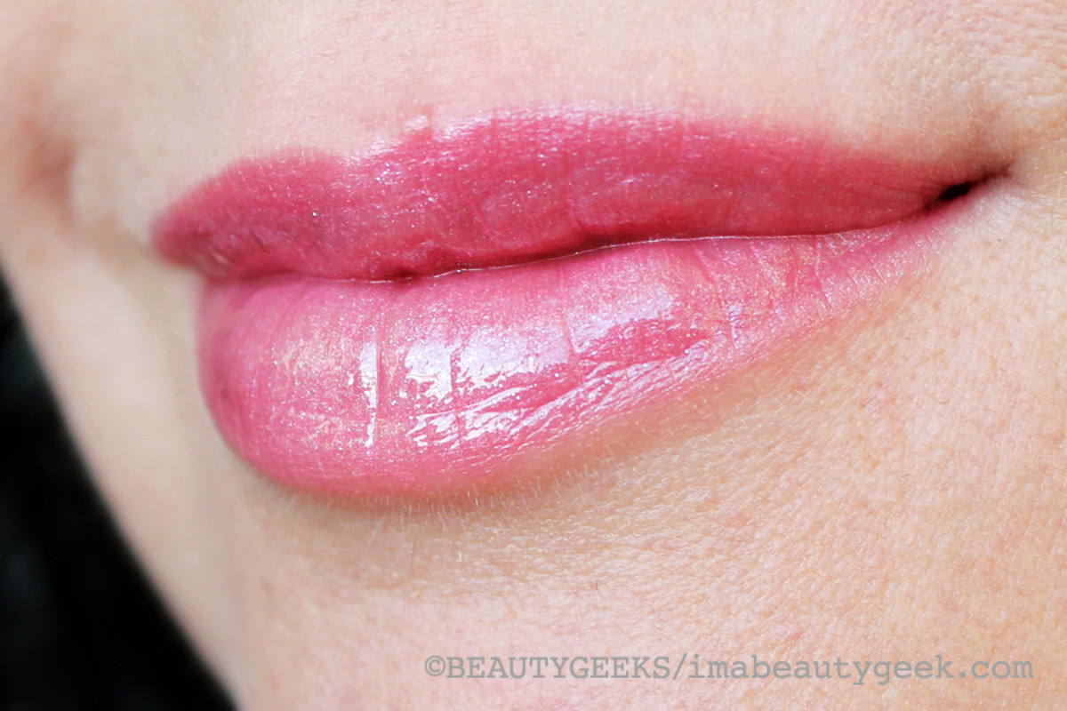 lise watier rose tendresse lipstick and sparkle of hope gloss