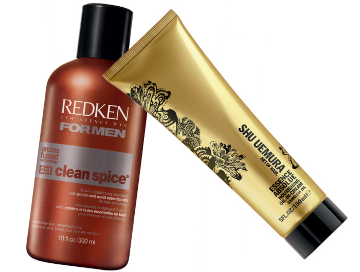 Redken for Men Clean Spice 2-in-1_Shu Uemura Essence Absolue Oil-in-Cream Leave-in