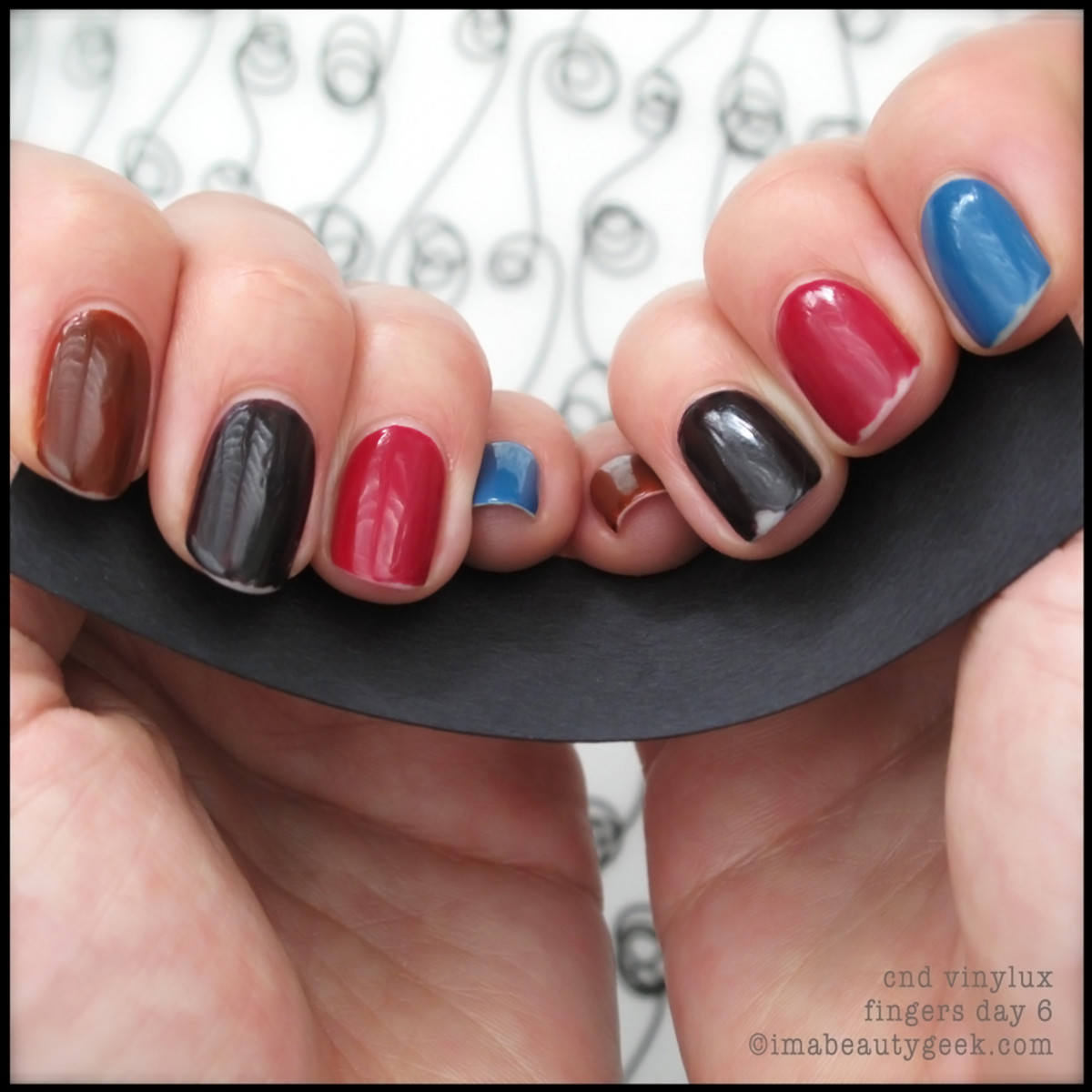 CND Vinylux review_Vinylux Forbidden Collection Day 6 Fingers