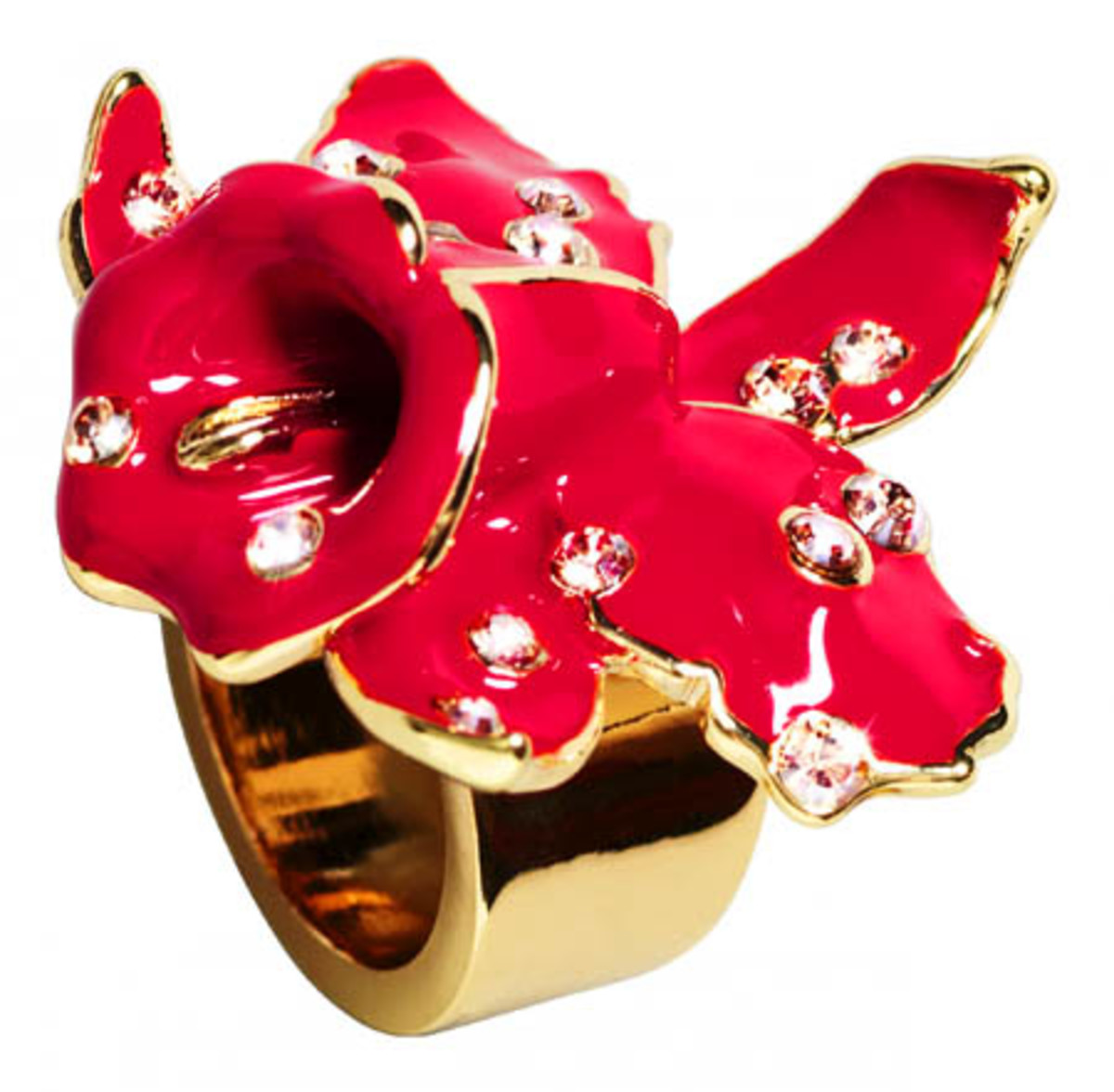 Versace for H&M red ring