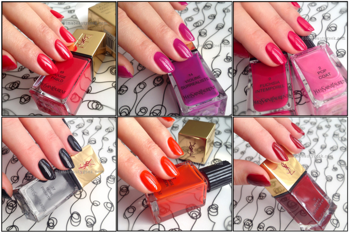 Ysl Polish La Laque Couture Spring 2014 Gorgeous Core Shades Beautygeeks