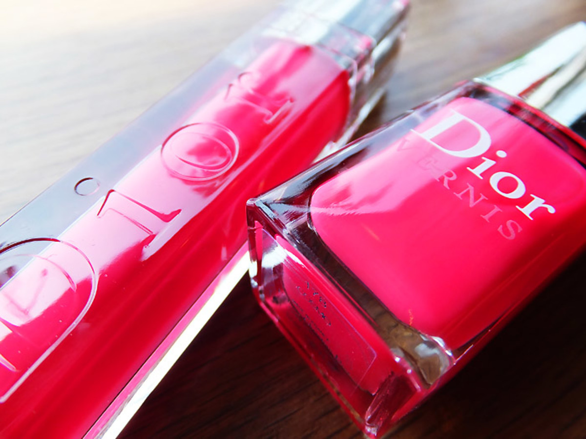 Dior Addict Ultra-Gloss in Rose Bikini 664_Dior Vernis nail polish in Cosmo 178