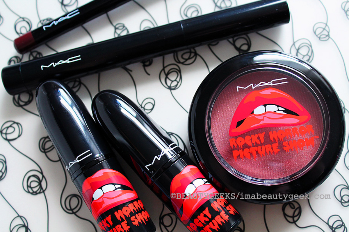 MAC Rocky Horror Picture Show pencils lipsticks and blush