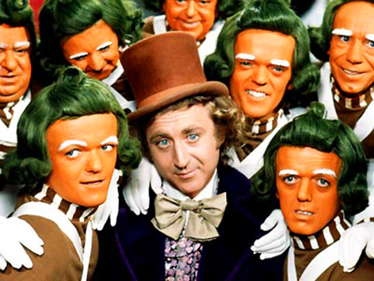 WILLY WONKA AND THE CHOCOLATE FACTORY, Gene Wilder, Oompa-Loompas, 1971