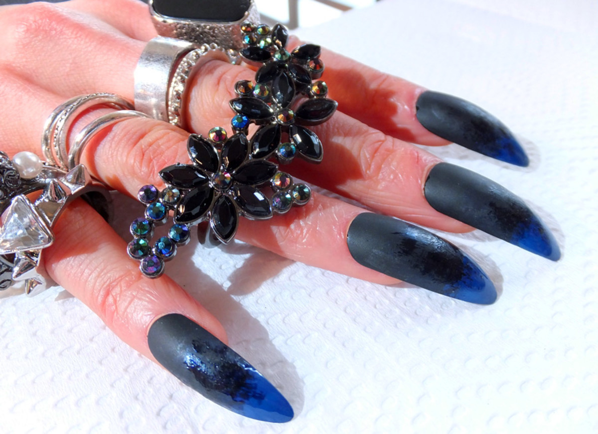 textured ombre show manicure for Korhani_world mastercard fashion week fw 2013_toronto
