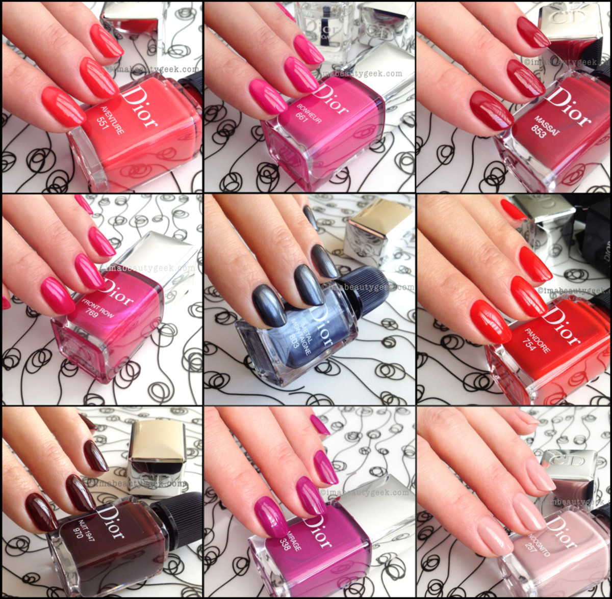 dior nail polish colours