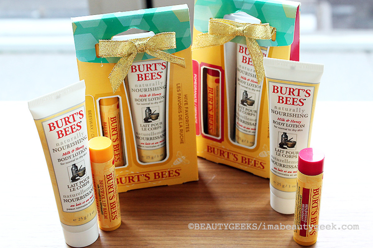 Burt's Bees Holiday 2014_Burt's Bees Hive Favourites_mini body lotion and lip balm