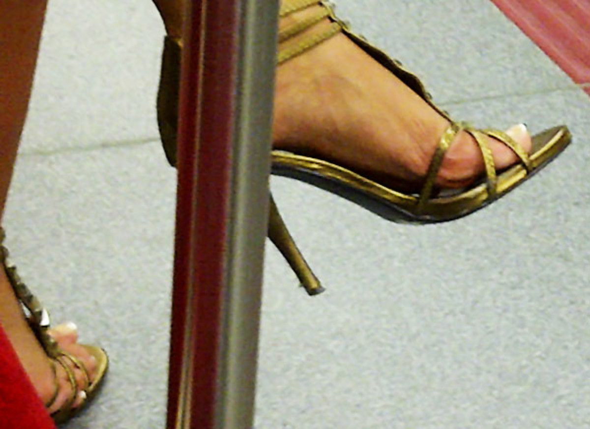 French pedicure on the TTC -- ick