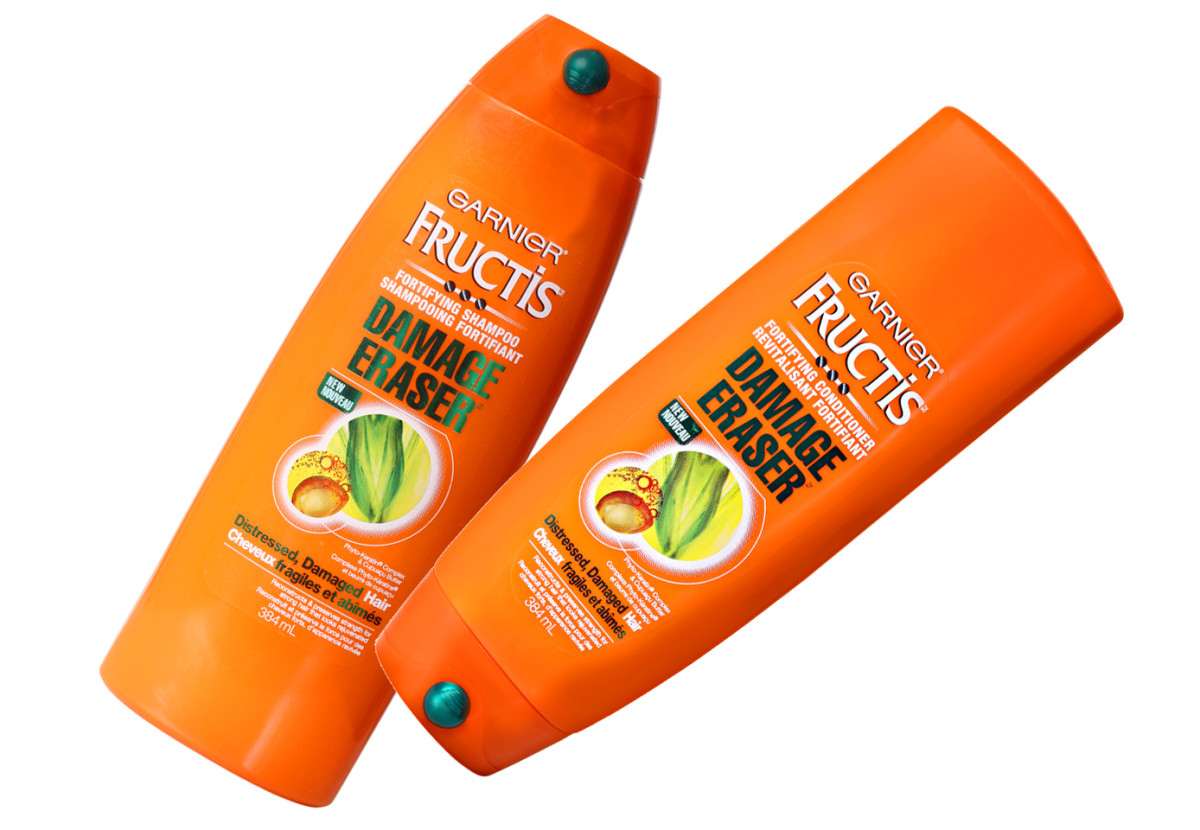 Garnier Fructis Damage Eraser shampoo and conditioner
