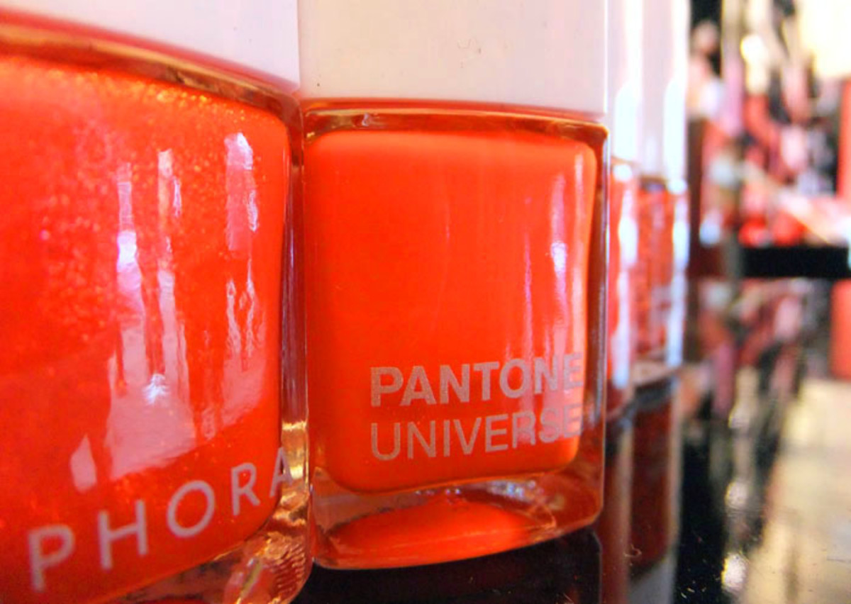 Sephora Pantone Universe Tangerine Tango nail polish
