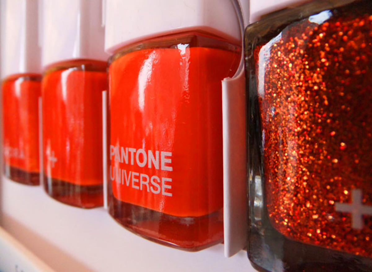 Sephora Pantone Universe_Tangerine Tango nail polishes
