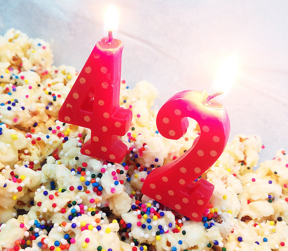 See? You can put candles in birthday-cake popcorn, natch.