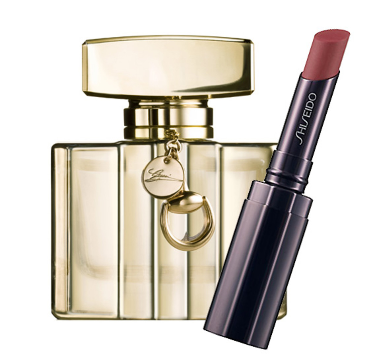 Gucci Premiere de Gucci + Shiseido Shimmering Rouge Lipstick in RD718 Sugar Plum