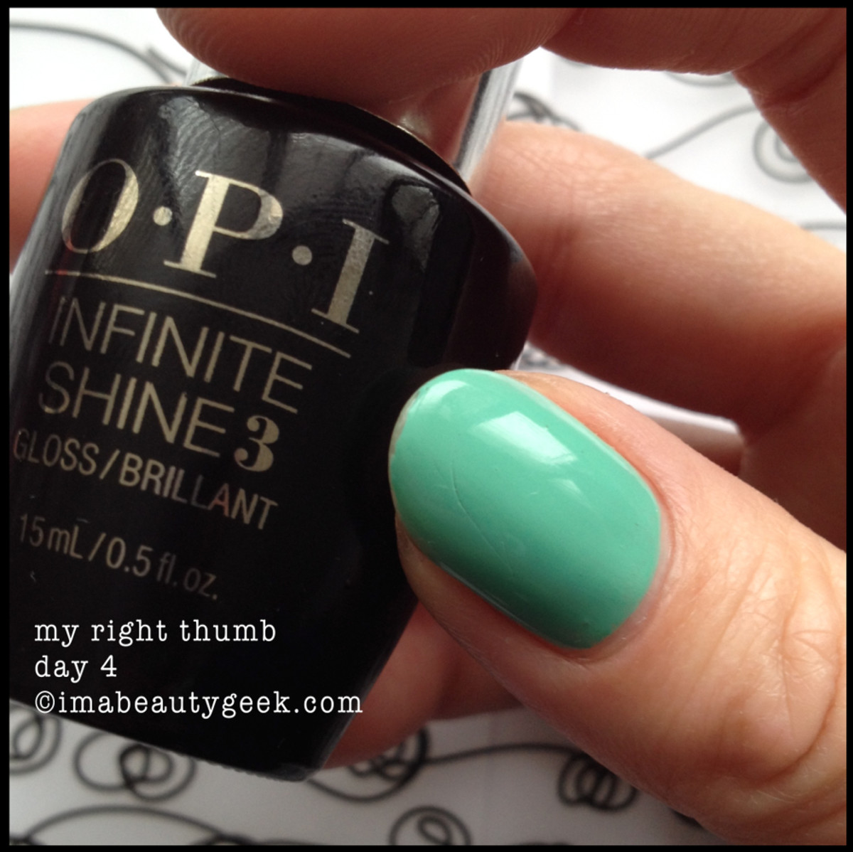 opi infinite shine review day 4