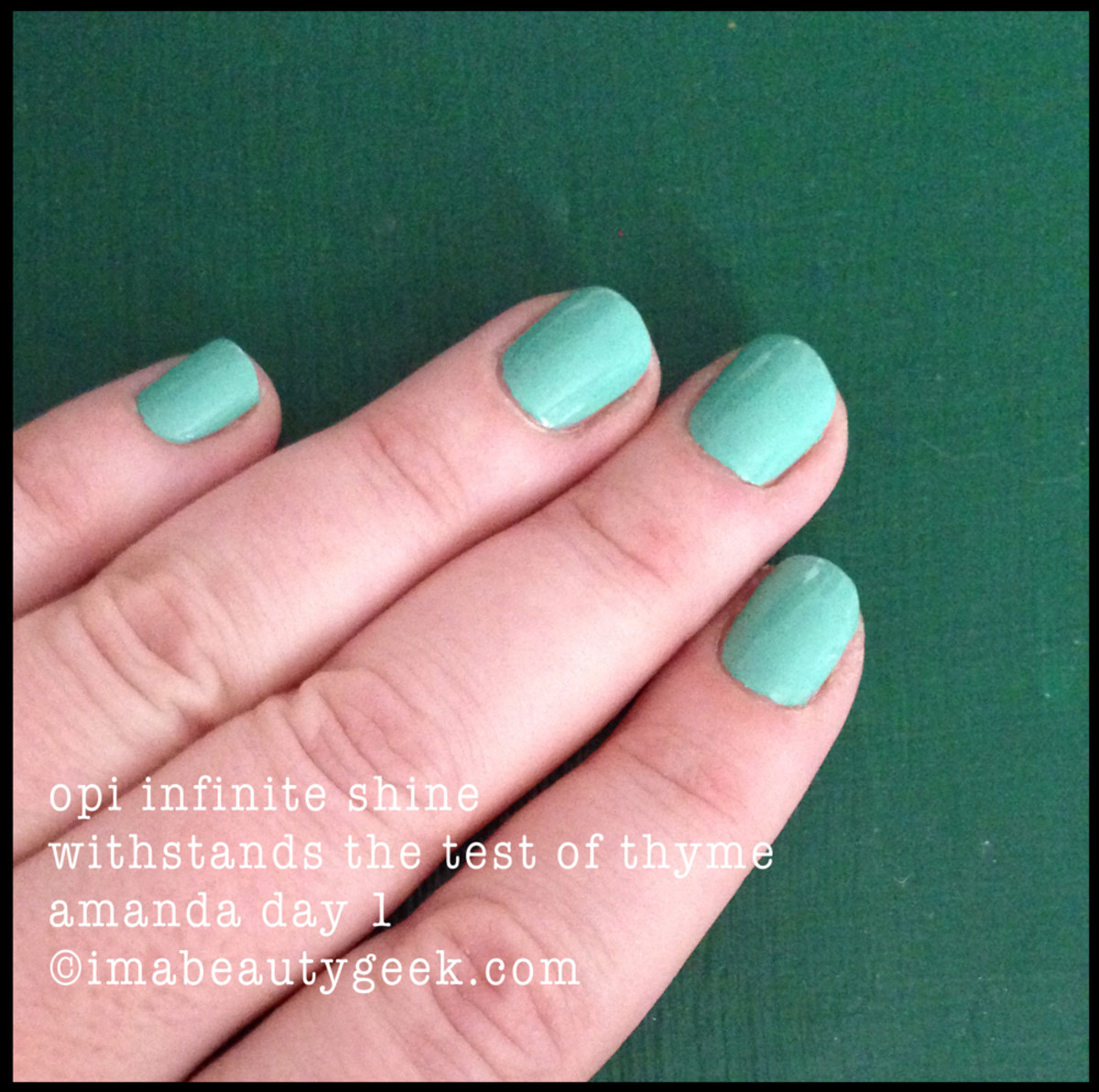 OPI Infinite Shine Review Withstands the Test of Thyme