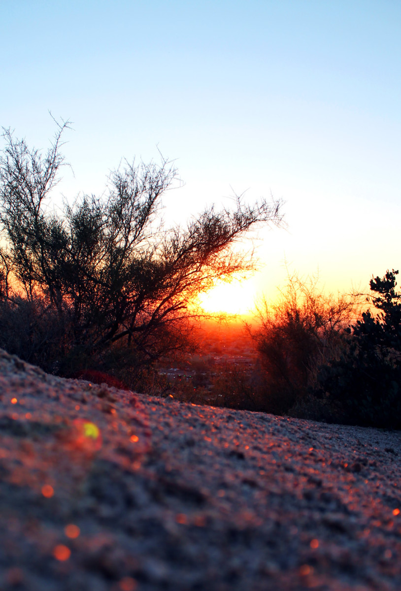 Sunset at The Boulders resort in Scottsdale, AZ.