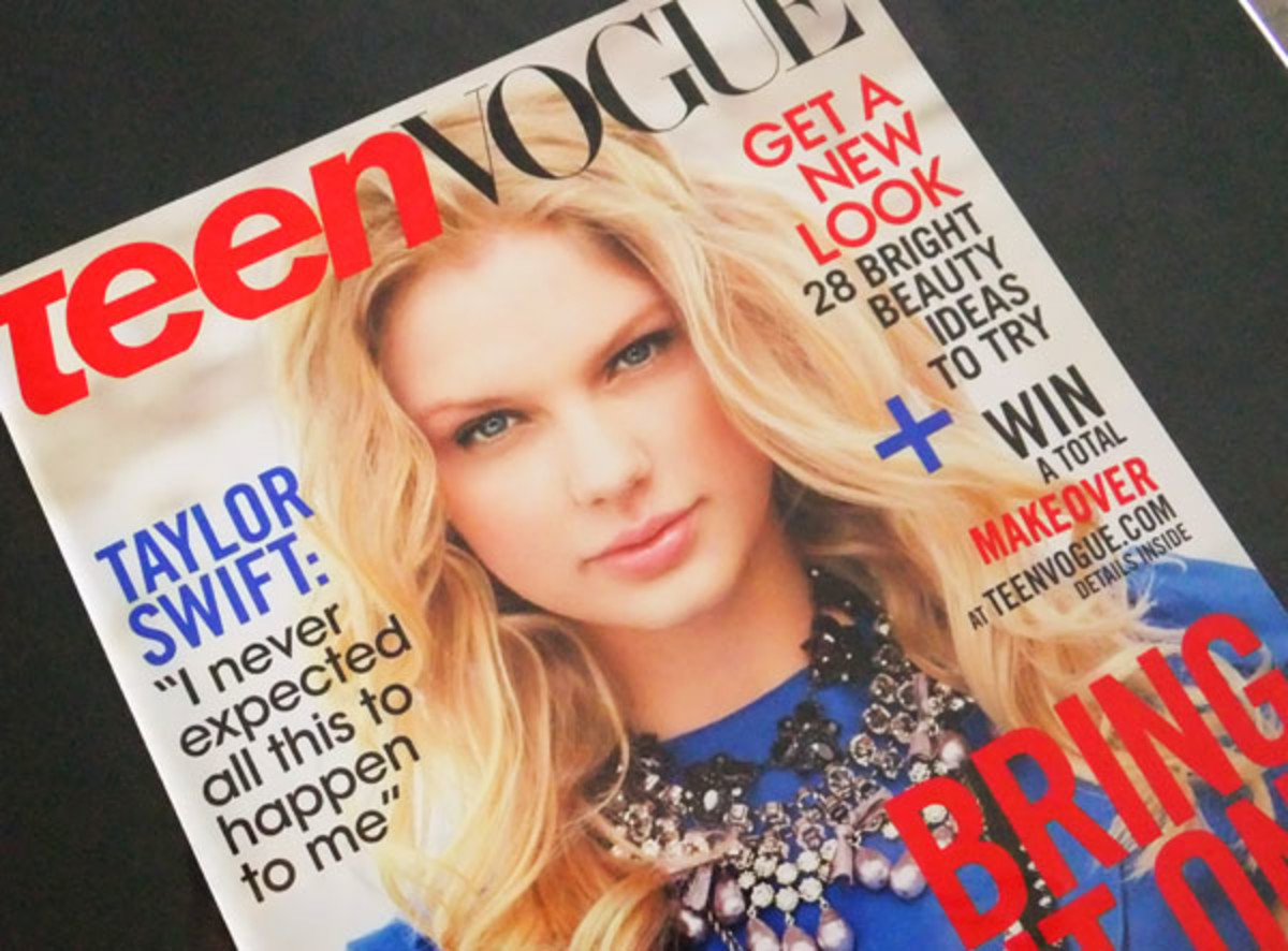 Makeup by Jenna Menard_Taylor Swift on the cover of Teen Vogue