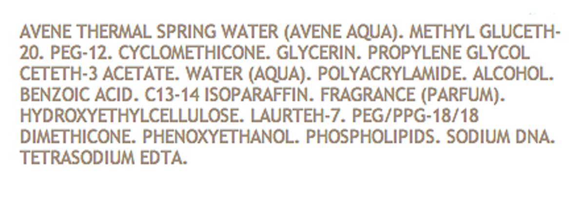 Avene Hydrance Optimale Hydrating Serum ingredients