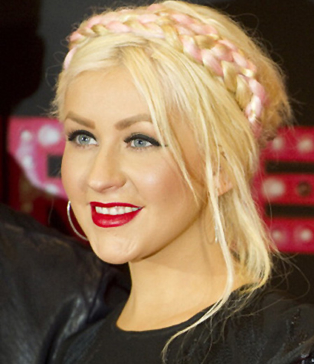 US actress and singer Christina Aguilera