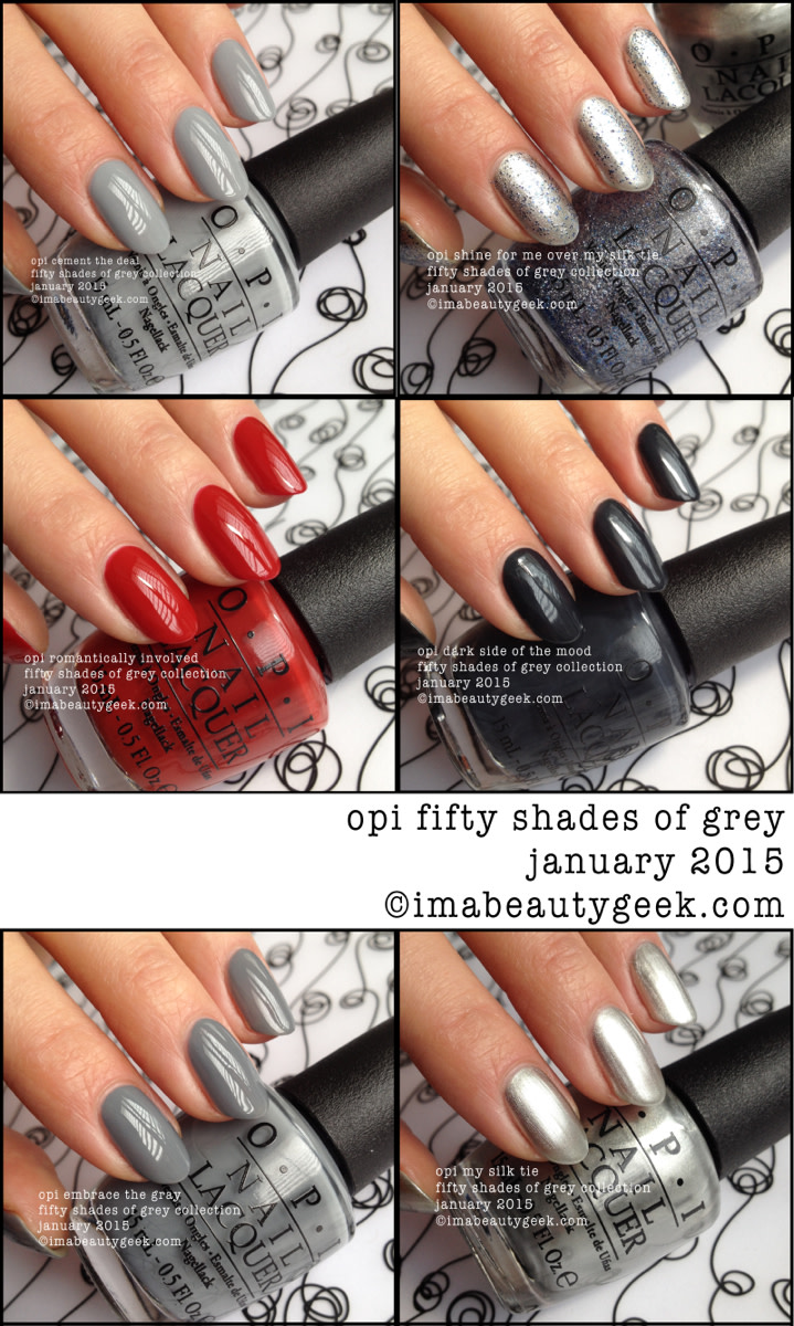 Opi Fifty Shades Of Grey, The Limited-Edition Collection Swatched -  Beautygeeks