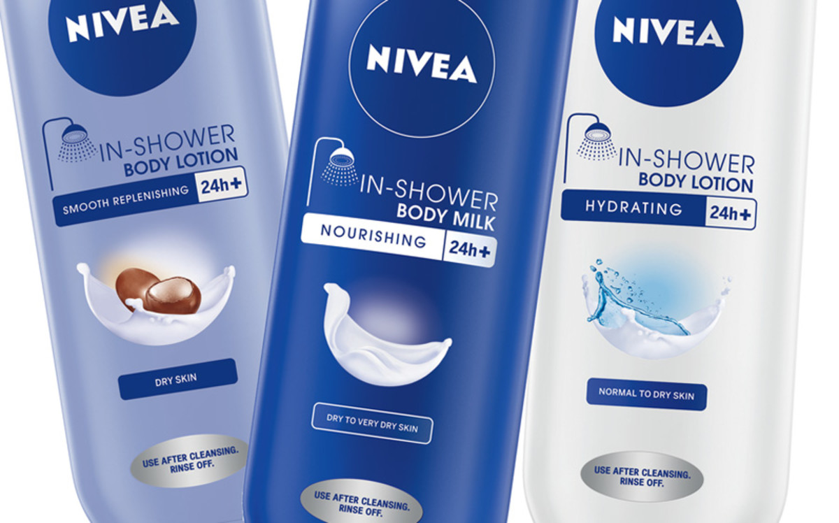 Nivea In-Shower Body Lotion, In-Shower Body Milk, In-Shower Body Lotion