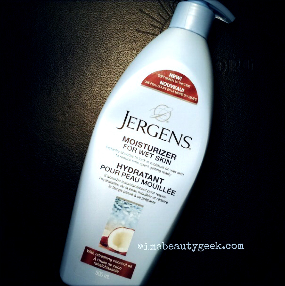 Jergens Moisturizer for Wet Skin with Coconut Oil