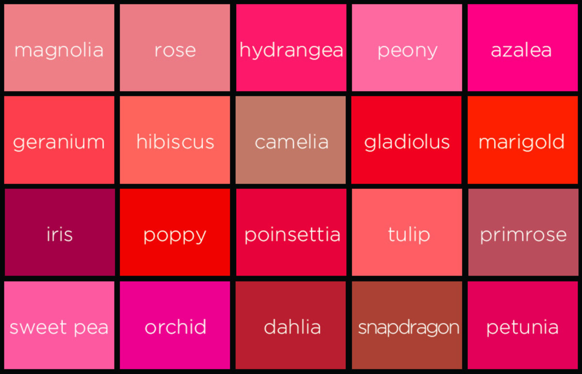 Revlon Ultra HD Lipstick shade chart -- I see a lotta GIMME THAT shades here!