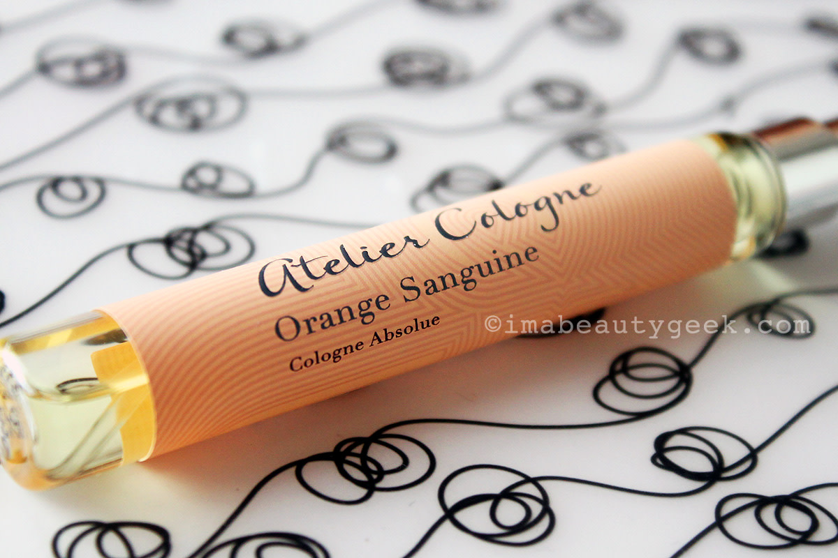 Atelier Cologne Orange Sanguine's sun-dappled citrus notes = my fave pick-me-up or mood booster right this minute