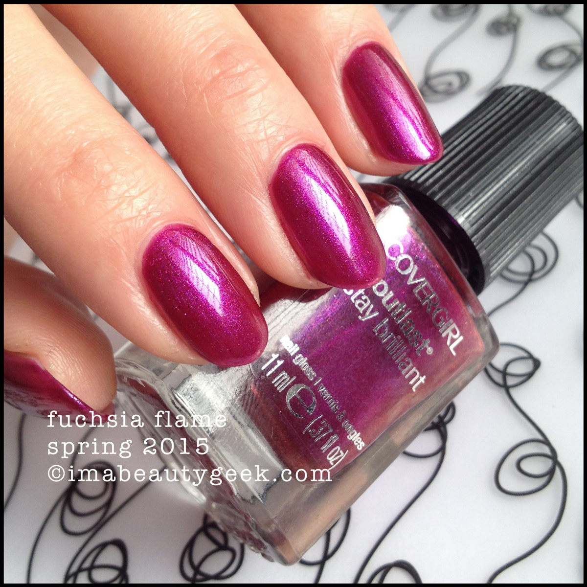 CoverGirl Nails Spring 2015_CoverGirl Fuchsia Flame Outlast