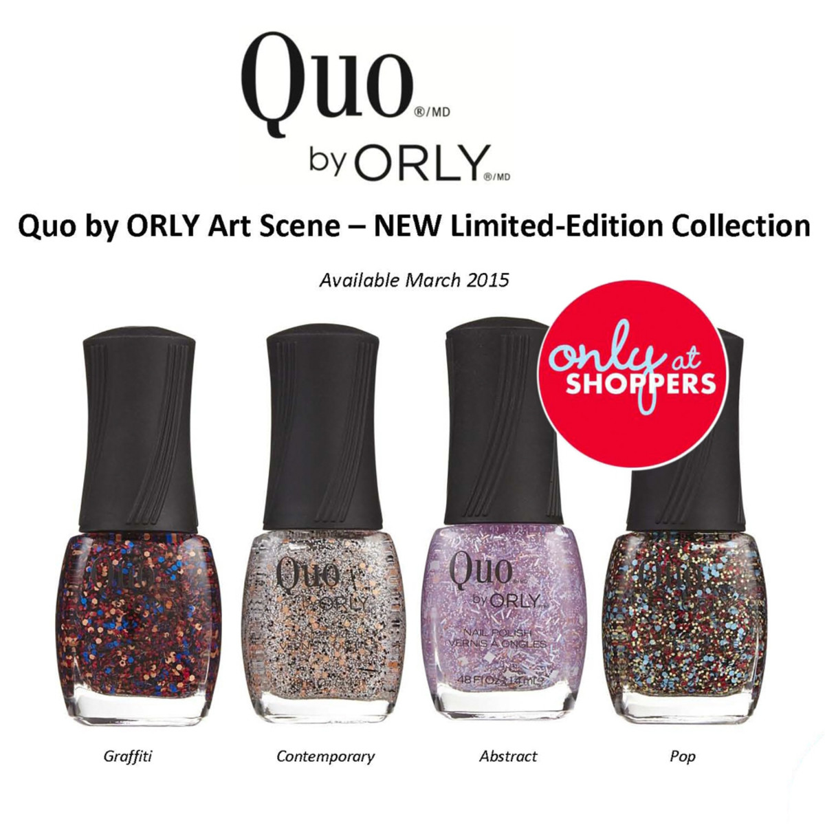 Quo by Orly Art Scene Collection Shoppers Drug Mart 2015