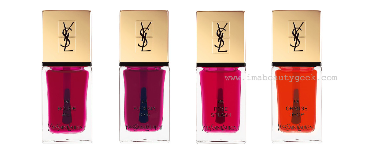 YSL Summer 2015 Pop Water Collection La Laque Couture nail colour