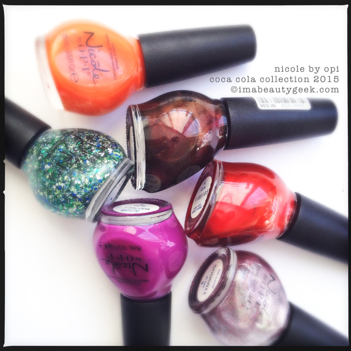 Nicole by OPI Coca Cola Collection 2015 Swatches by ManiGeek