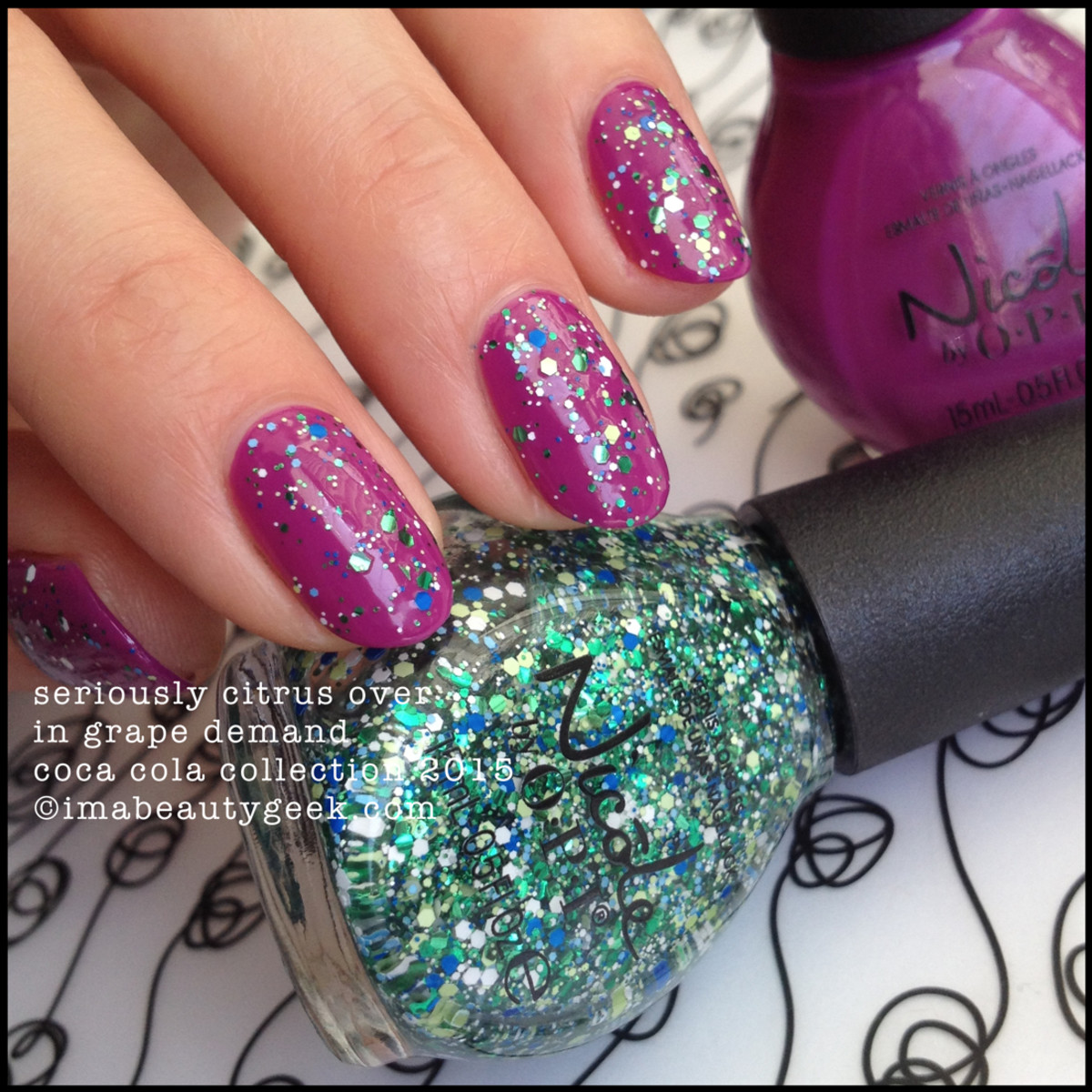 Nicole by OPI Seriously Citrus over In Grape Demand Coca Cola Collection 2015