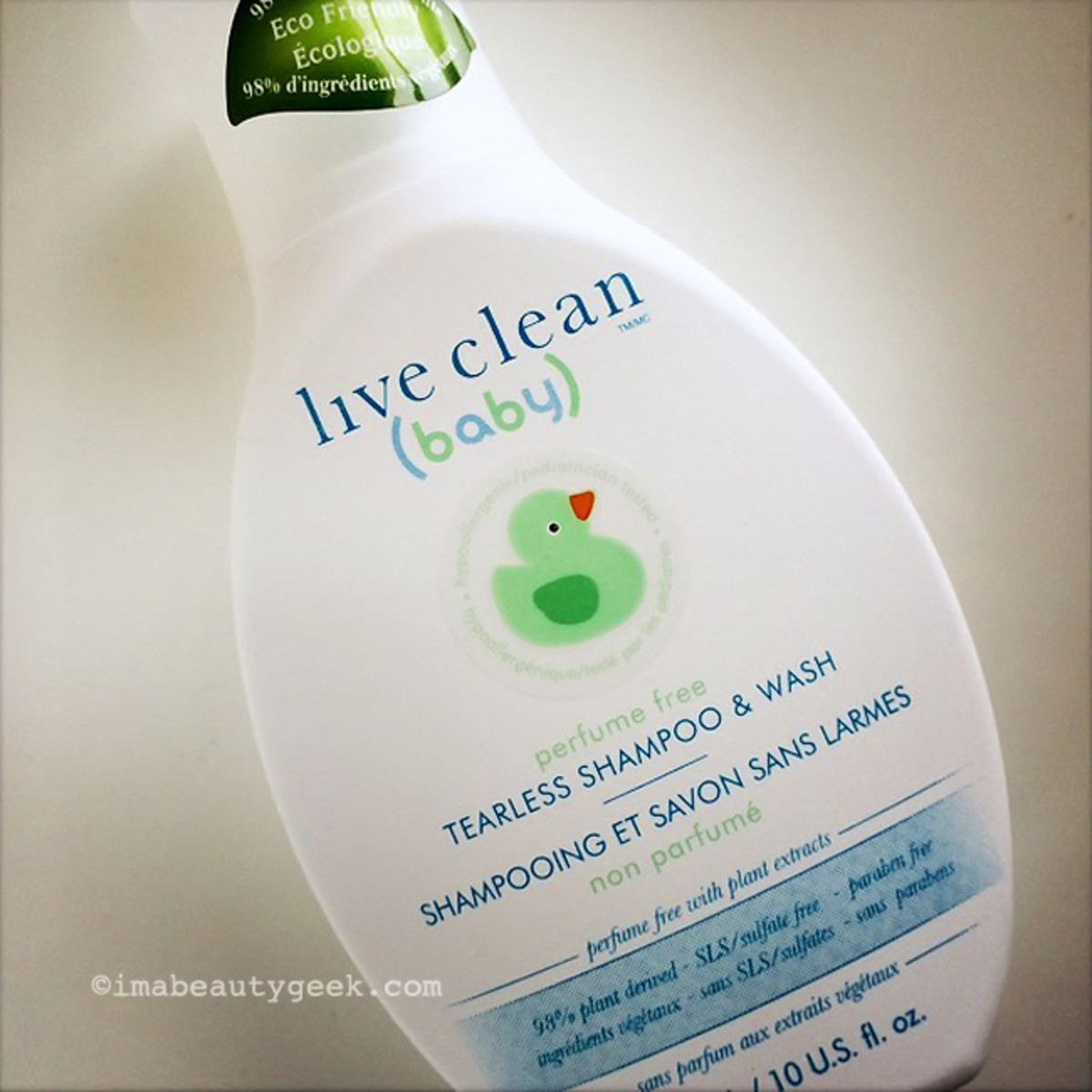Live Clean Baby Perfume Free Tearless Shampoo & Wash