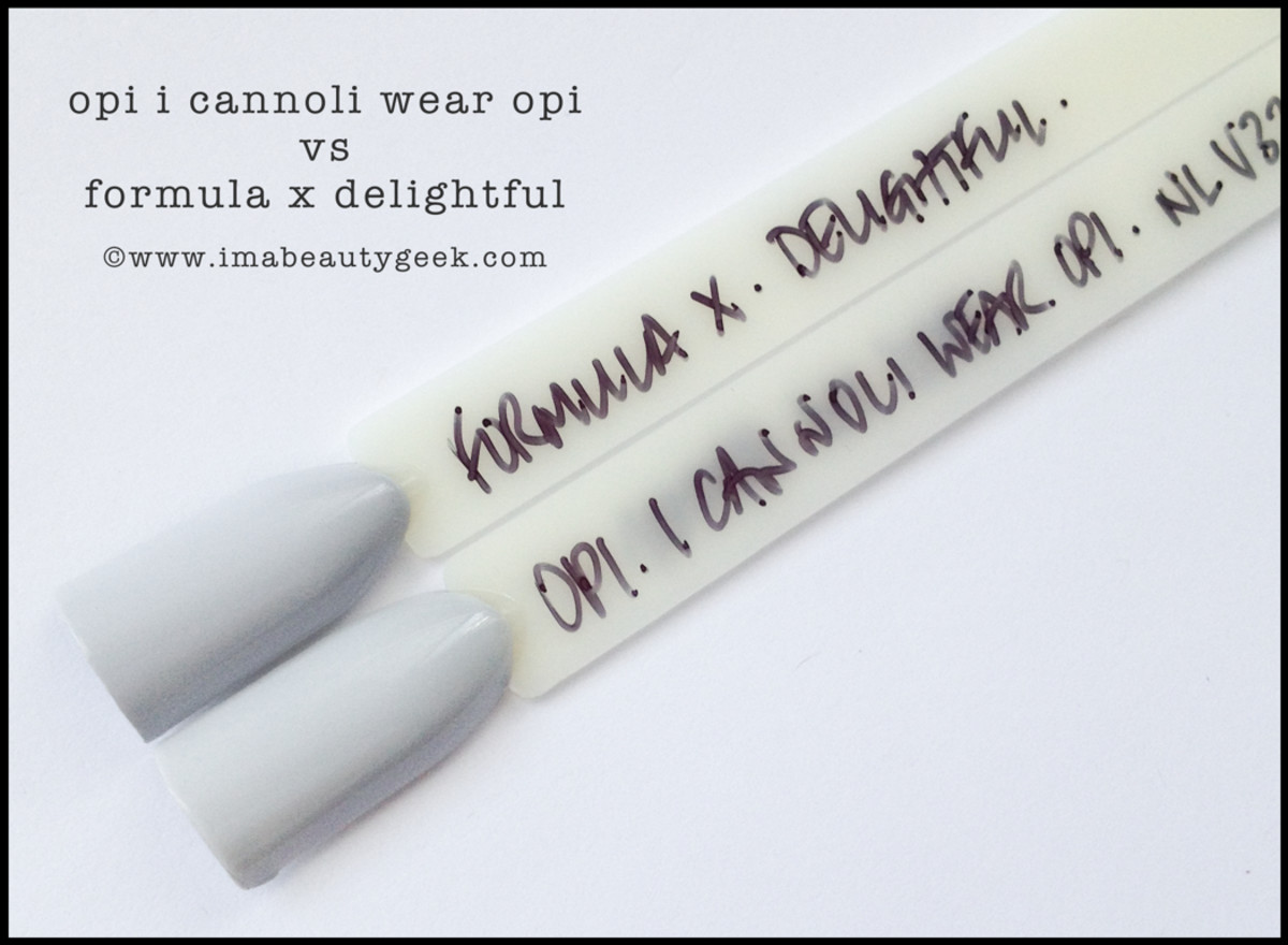 OPI I Cannoli Wear OPI Comparison Swatch Venice 2015