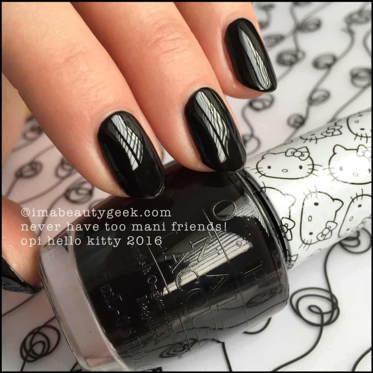 OPI Hello Kitty Swatches Review_OPI Never Have Too Mani Friends