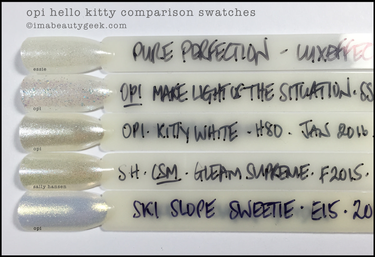 OPI My Pal Joey Comparison Swatches_OPI Hello Kitty Collection 2016