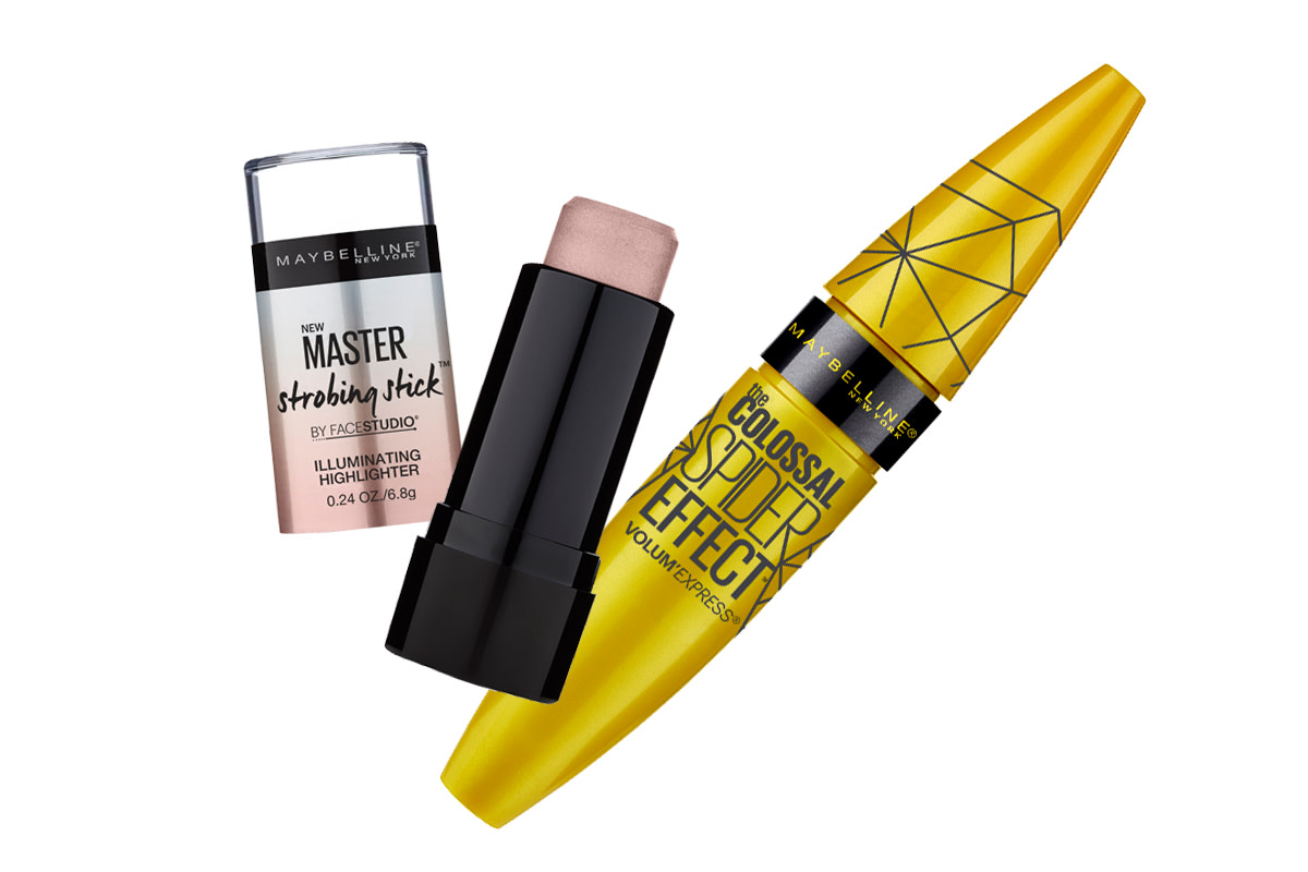 Maybelline Master Strobing Stick and Colossal Spider Effect mascara