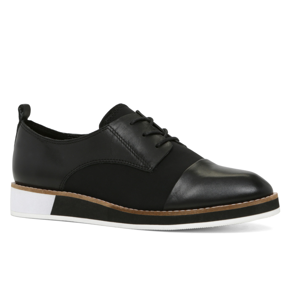 Aldo KERROBERT Oxford leather flatform with rubber sole ($85 at aldo.com) -- also in grey with an acid-yellow and white sole.