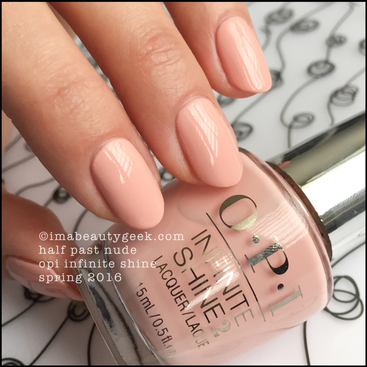 OPI Infinite Shine Swatches Spring 2016_OPI Half Past Nude
