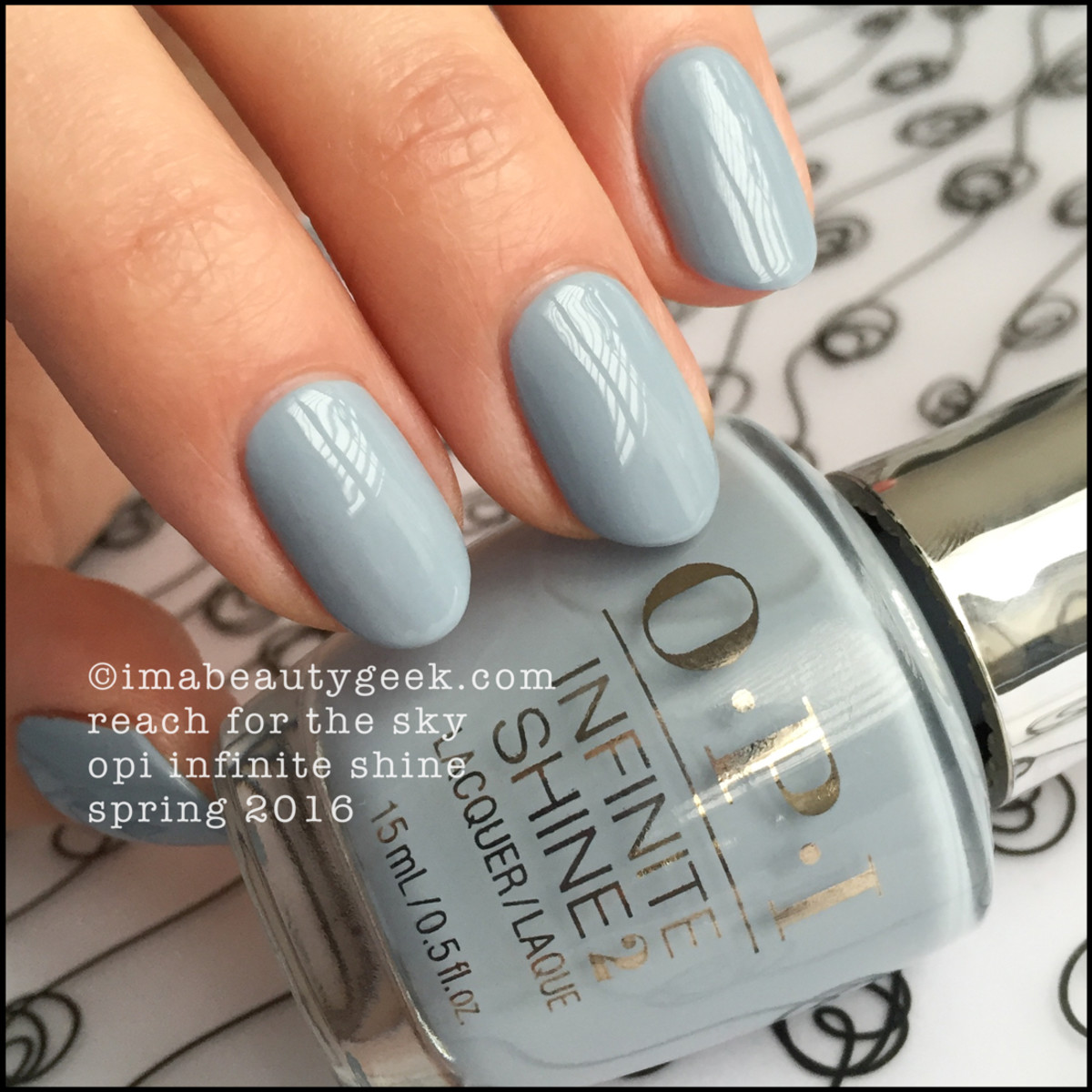 OPI Reach For The Sky_OPI Infinite Shine 2016 Swatches Review