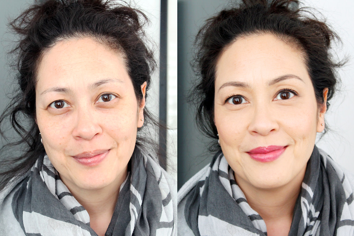 how to correct dark brownish circles_before & after