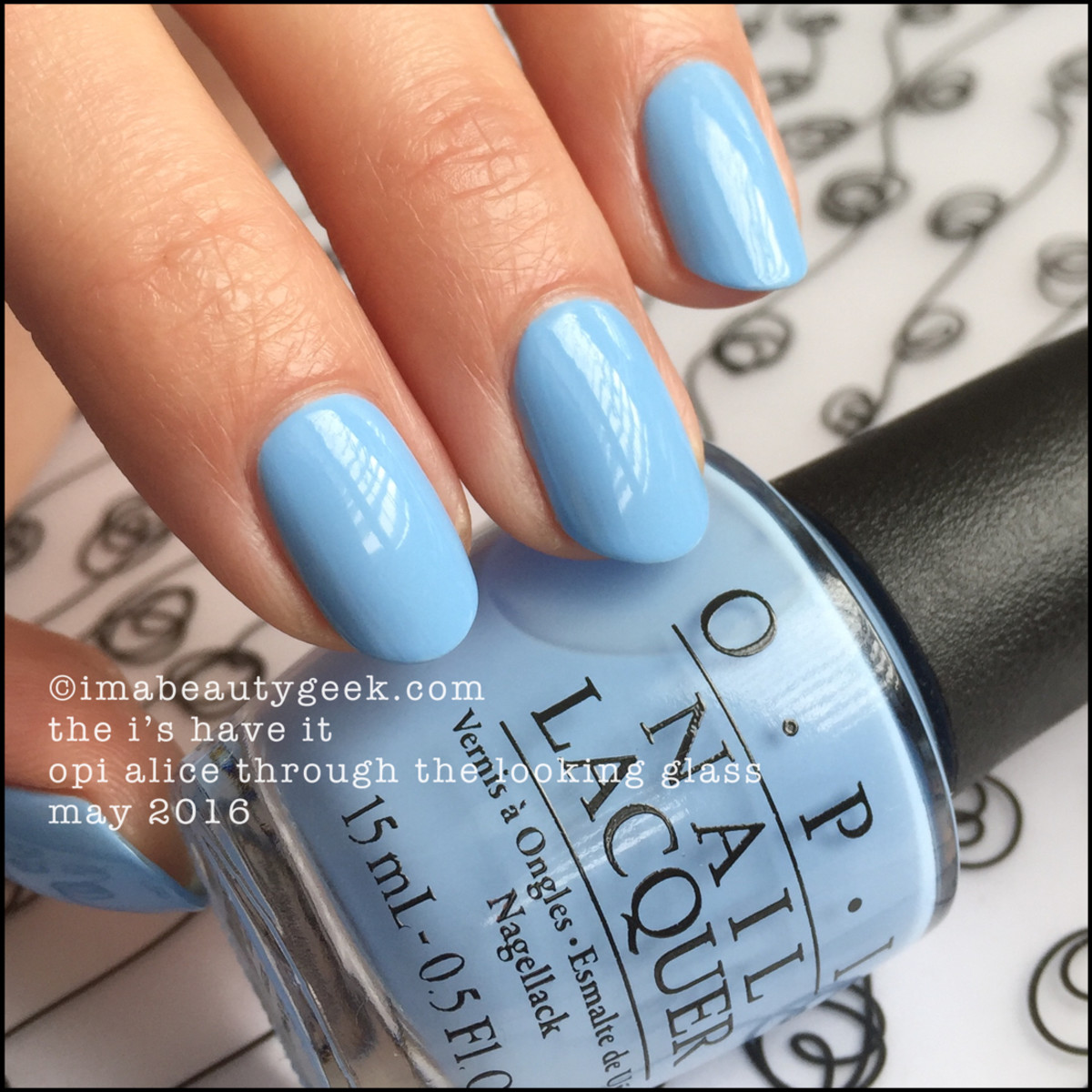 OPI The I's Have It_OPI Alice Through the Looking Glass Swatches Review 2016