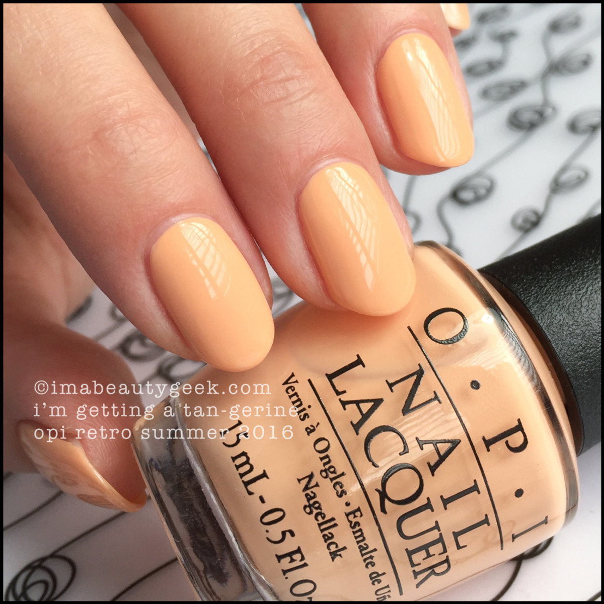 OPI Im Getting a Tangerine_OPI Retro Summer 2016 Swatches Review